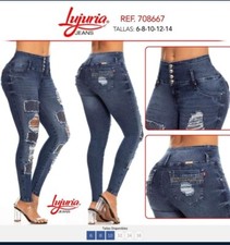 THE ORIGINAL PUSH UP COLOMBIAN JEANS Lujuria 708667 Size:10 Colombia / 5-6 USA 