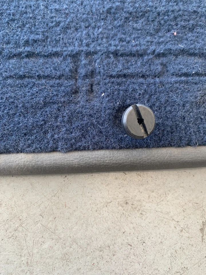 Range Rover 1995-2002 panel puerta trasera moldura alfombra azul oscuro Foto 4 de 4