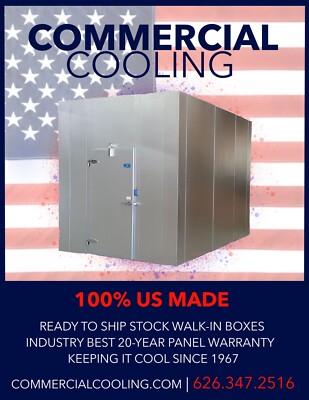 New 8' x 10' Walk-in Freezer...NSF....100% US Made...ONLY $8,705.....IN STOCK!!!