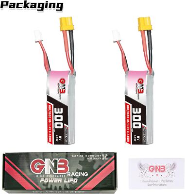 2PCS 300mAh HV LiPo Battery 3S 80C 160C XT30