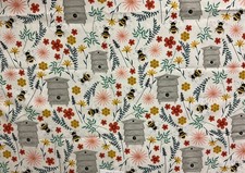 Bee Hives   100 Cotton Fabric