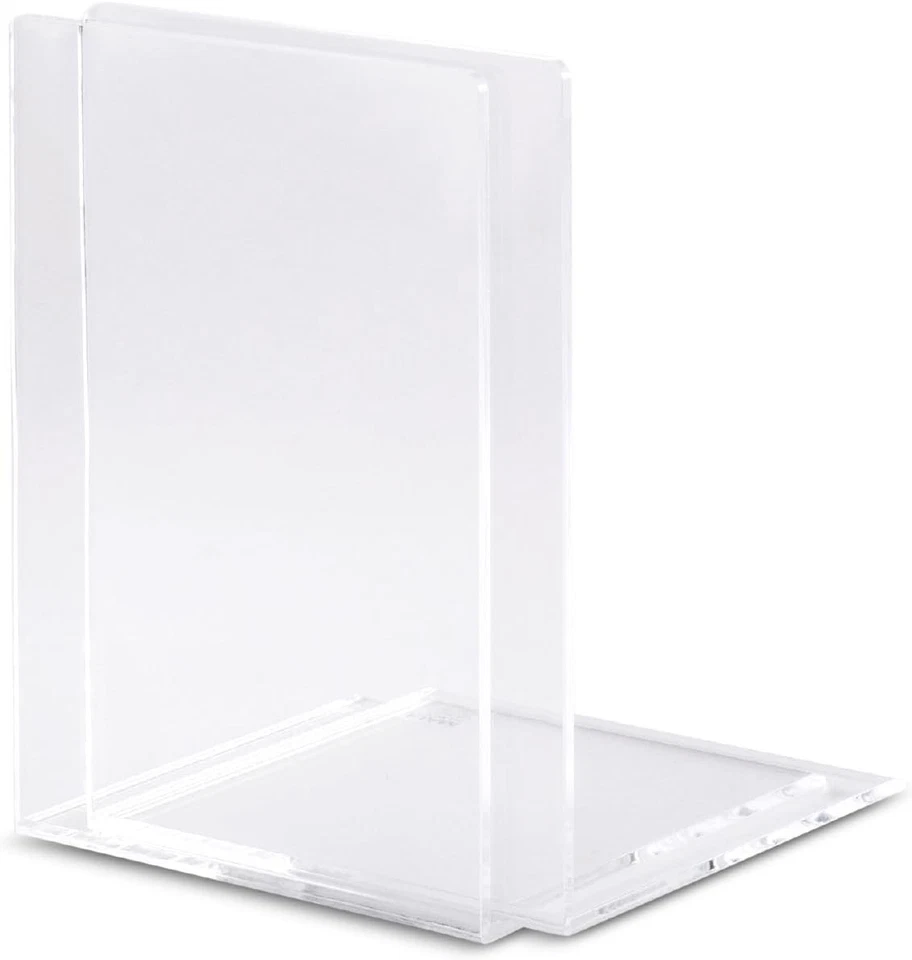 4x Buchstützen Acryl Buchständer Acryl Buchaufsteller 10x8x10cm Transparent - Bild 2 von 4