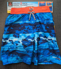 NWT Gerry Youth Boy's 2-Pack Swim Trunk Small 7/8