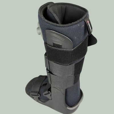 Breg Genesis Air Walker Boot Tall Orthopedic Medical Walking Brace Small Black