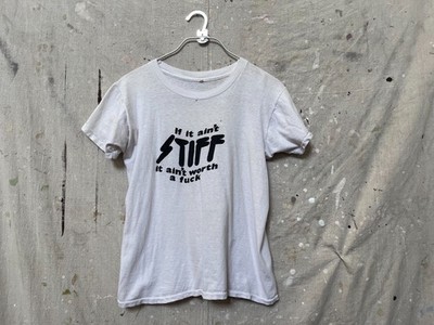 Late 1970s Stiff Records Punk Slogan T-Shirt If It Ain't Worth