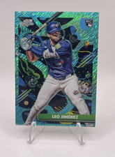 2025 Topps Cosmic Chrome - Leo Jimenez #84 Aqua Equinox Refractor /199 (RC)