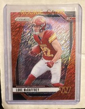 2024 Panini Prizm #367 Red Shimmer FOTL Luke McCaffrey /35 Rc Color Match Ssp