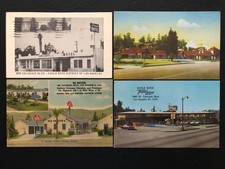 [4] Eagle Rock California Motel postcards [all posted]
