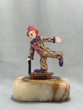Figura Oro 24 Kt Ron Lee 1994 Skate Freighter (Payaso en Scooter) FIRMADA
