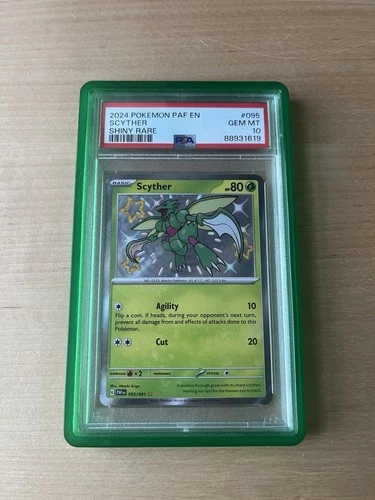 Scyther 095/091 SV: Paldean Fates Shiny Rare Holo EN PSA 10 2024