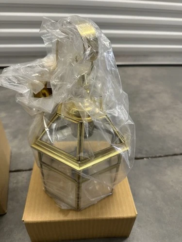 Quoizel GB8370B Open Bottom Outdoor Mini Lantern in Brass - Picture 1 of 4