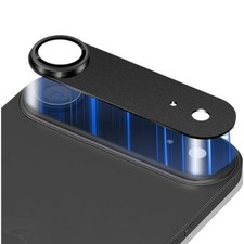 iPhone 17 - Back Camera Metal Tempered Glass Protector Black 