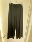 Vince Italian Wool-Blend High-Waist Bias Pant, Wide Leg, Size XS, Black — photo 1