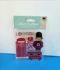 FREE SHIP! Jolee's LONDON Scrapbook Dimensional Stickers TRAVEL VACATION ENGLAND