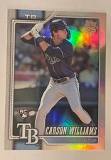 Carson Williams RC 2026 Topps Rainbow Foil Parallel #25  Tampa Bay Devil Rays
