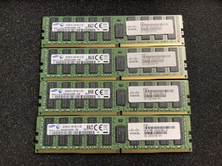 Lot of 4 Samsung 16GB DDR4 2133 ECC REG Server Memory M393A2G40DB0 CPB