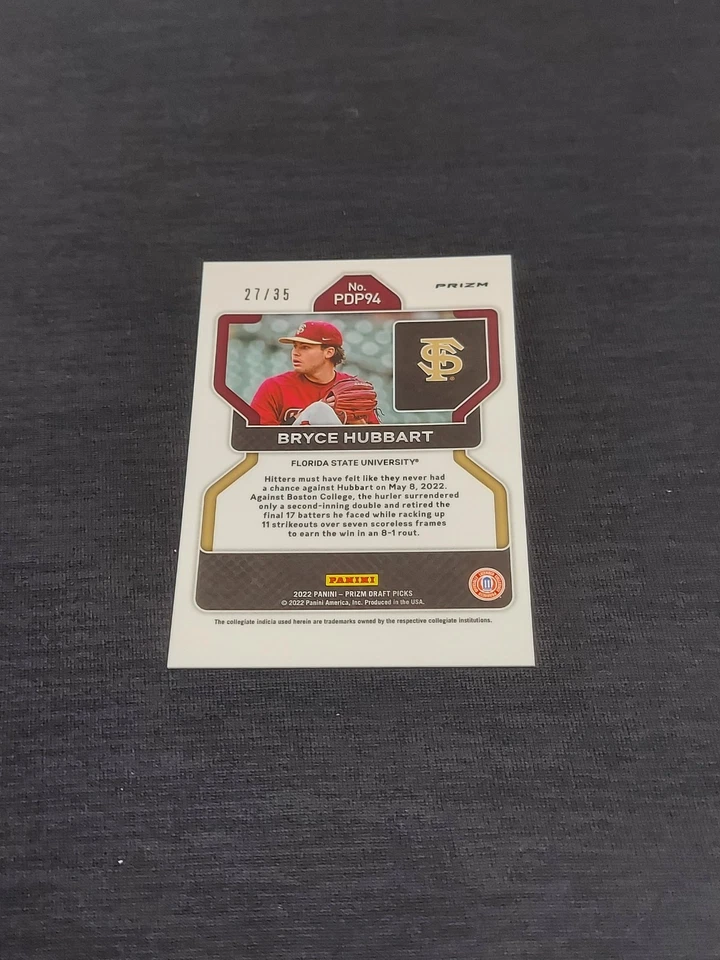 2022 Panini Prizm DP- Bryce Hubbart #PDP94 Power Plaid Prizm /35 (RC) 💎 - Image 3 of 3