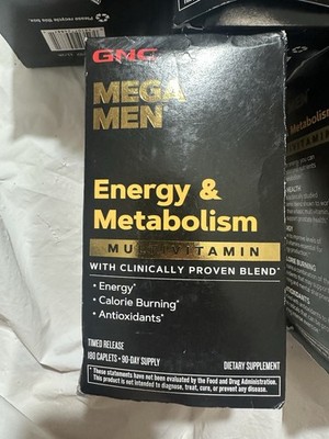 GNC Mega Men Energy and Metabolism MultiVitamin - 90 Caplets Exp 011/26