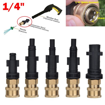 #ad 5 Type 1 4#x27;#x27; Quick Connector Foam Nozzle High Pressure Washer Hose Adapter $11.29