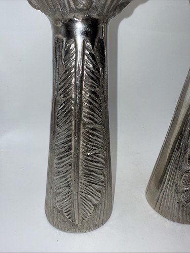 Set Of 2 Octopus Pewter Candle Holders Made In India EUC 11.25”H - Picture 5 of 17