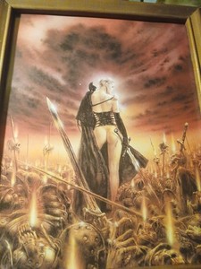 Luis Royo "Seeds Of Nothing" Art In 8x10" Vintage Frame. Gothic Erotic Fantasy
