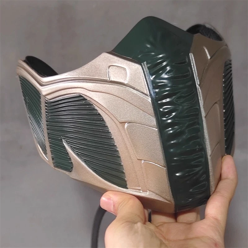 Mortal Kombat ‌Jade Mask FRP Half Face Masks Halloween Cosplay Props  - Image 2 of 4