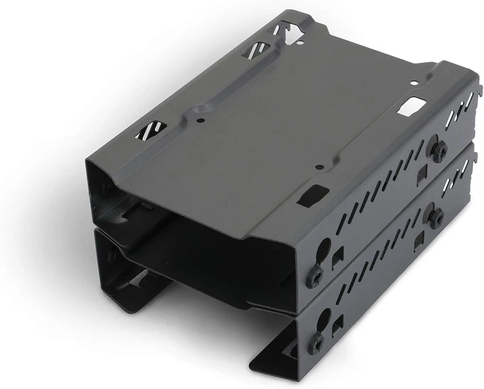 Phanteks - Stackable 3.5" HDD Bracket Duo Pack Cases PH-HDDKT_03,Black Black  - Image 2 of 4