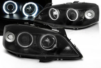 Scheinwerfer Paar Opel Astra G 97-04 Angel Eyes Ccfl Schwarz