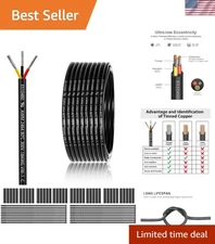 Versatile 100FT 18 AWG 3 Wire Cable for LED Lighting and Automotive Applications