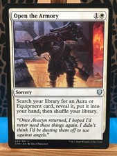 MTG - Open the Armory. Commander Legends. UnCommon - White Sorcery. 034.