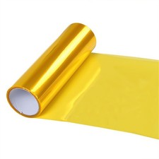 Uncut Roll Window Tint Film Car Dyed Reflective Chrome Mirror Golden Yellow