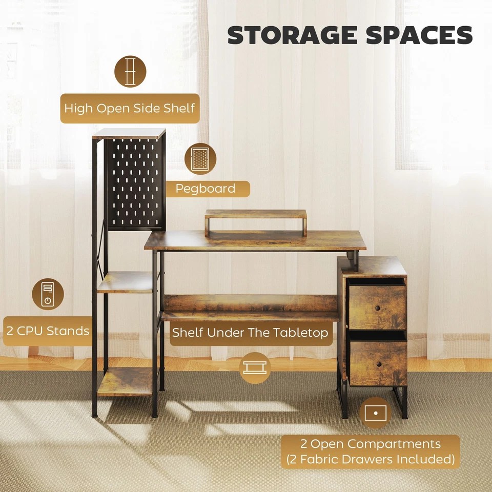 Computer Desk RGB LED Lights Adjustable Via Infrared Remote for Ambiance - Image 2 of 4