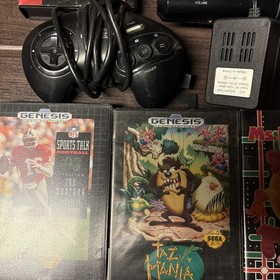 SEGA G&eacute;nesis 1601  System 16-BIT  Console W/11 Games Bundle Tested