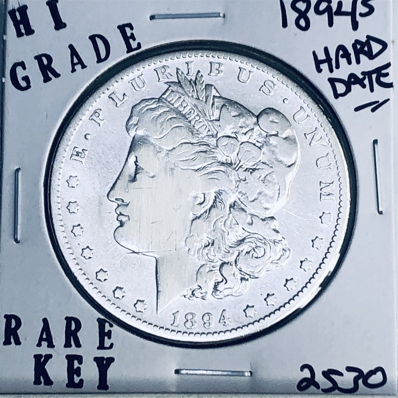 1894 S MORGAN SILVER DOLLAR HI GRADE GENUINE U.S. MINT RARE KEY COIN 2530