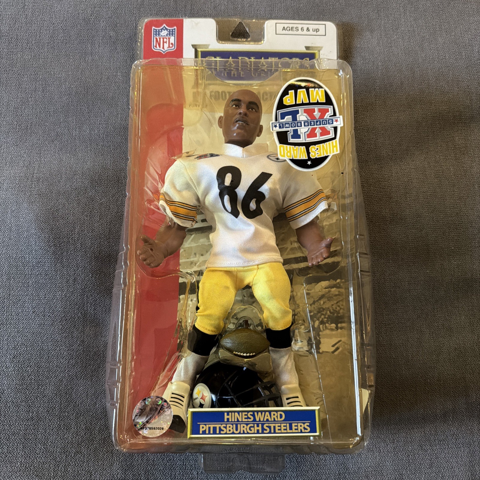 NEW Hines Ward #86 Gladiators of the Gridiron Steelers NFL Action Figure XL MVP