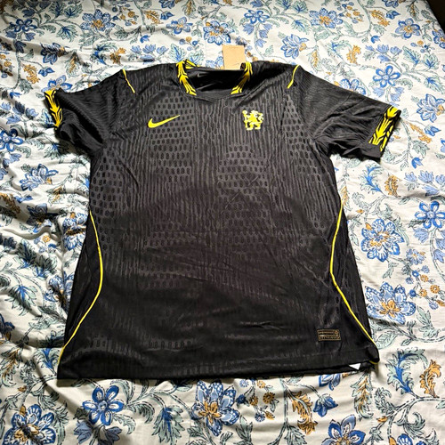 Nike Chelsea FC Palmer #10 Soccer Jersey Shirt Black Yellow Dri-FIT size M