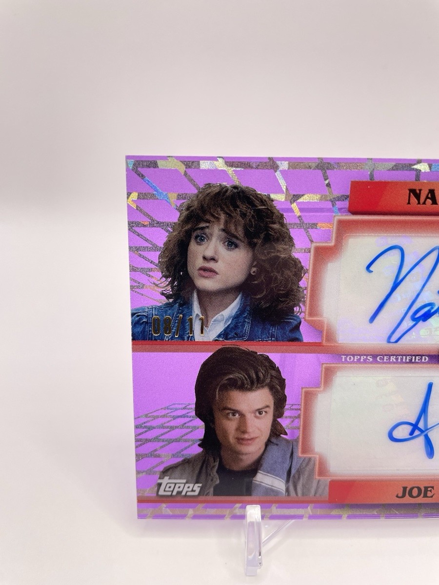 2025 Topps High Tek Stranger Things Dual Auto /11 Nancy & Steve