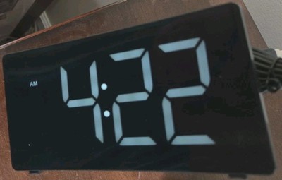 GOLOZA Digital Alarm Clock for Bedrooms with Modern White Digital Display USB In