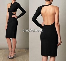 STELLA McCARTNEY Mesh-Inset One-Sleeve Dress UK4-6 US2 New