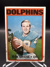 Bob Griese Vintage 1972 Topps - #80 - Dolphins