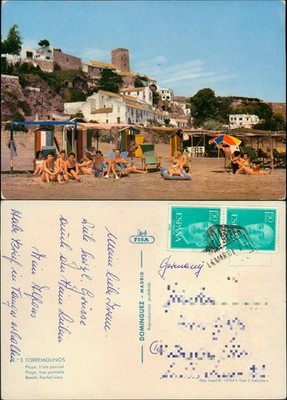 Torremolinos Ortsansicht Playa Vista parcial Beach Partial view 1977