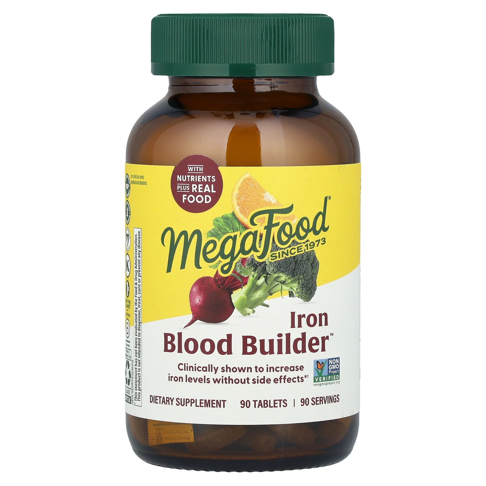 MegaFood Blood Builder 90 Tablets Dairy-Free Kosher Non-GMO NSF Certified 5890₽
