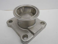 2" SANITARY TRI-CLAMP C30429 A743 CF3M SS 3 PIECE BALL VALVE PIPE END CONNECTION