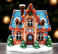Christmas Whimsical Sweet Gingerbread House LED LightUp New