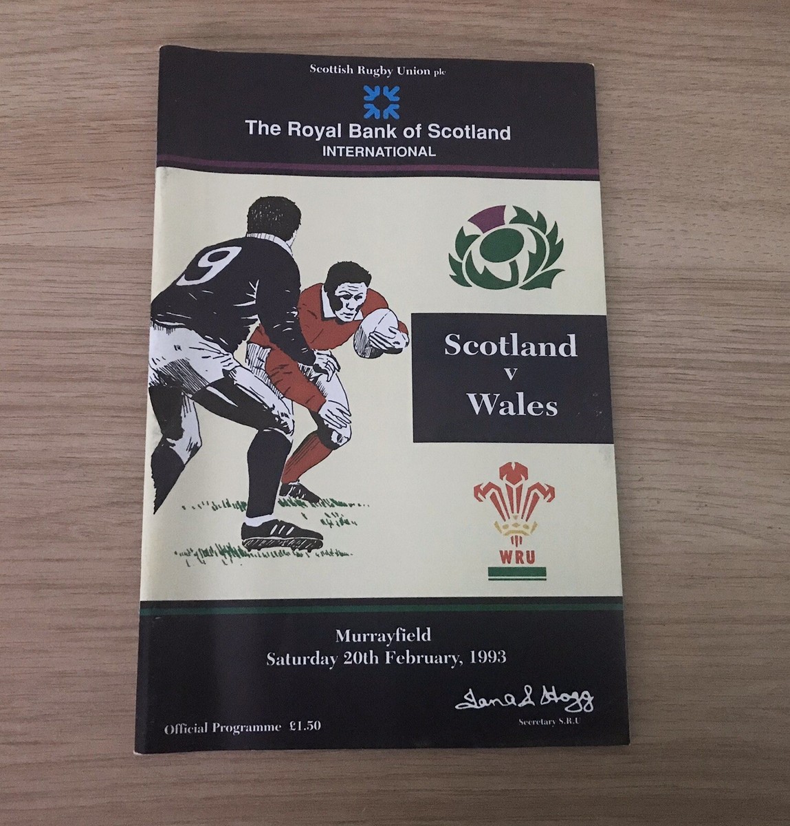 Ticket Rugby France – Écosse – Tournoi Des Cinq Nations 1993 – Souvenir
