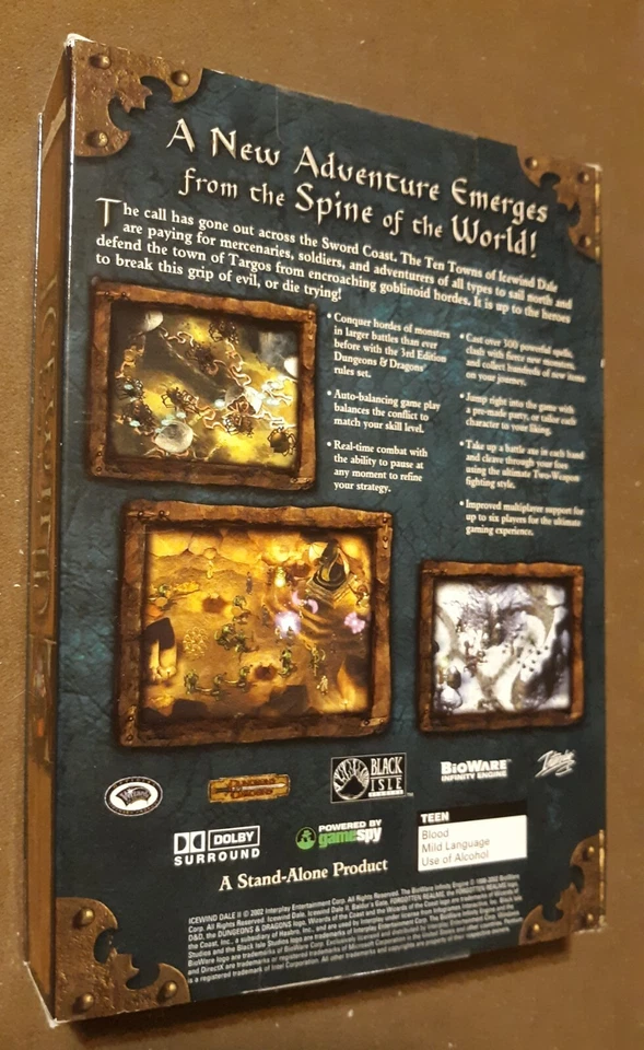 SEALED Forgotten Realms Icewind II Dale Balder's Gate Boxed Game 2002 PC CD-ROM - Image 2 of 4