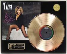 Tina Turner Tiny Dancer LP Record Signature Display