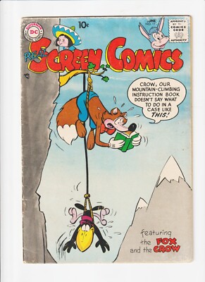 REAL SCREEN COMICS #111 DC GOLDEN AGE HUMOR FUNNY ANIMAL 1957 FOX AND CROW