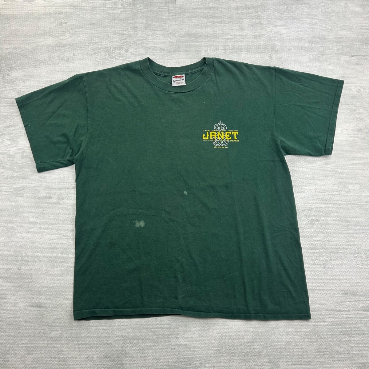 Vintage 1998 Janet Jackson Shirt Size XL The Velvet Rope World