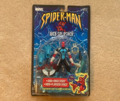 2000 Marvel Spider-Man Web Splasher Canada Package Version Aqua
